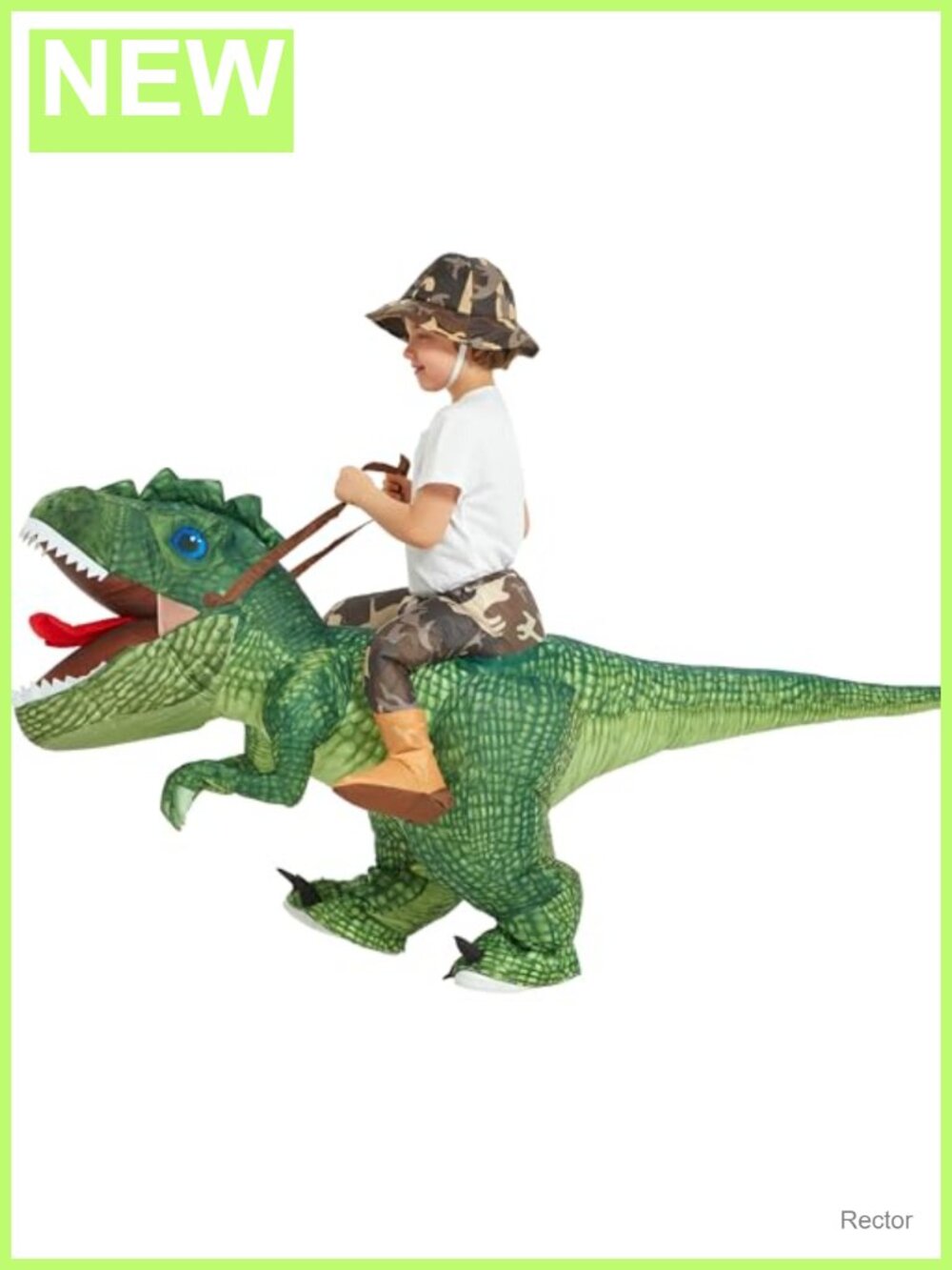 Inflatable Dinosaur Costume Kids Blow Up T Rex Suit Halloween